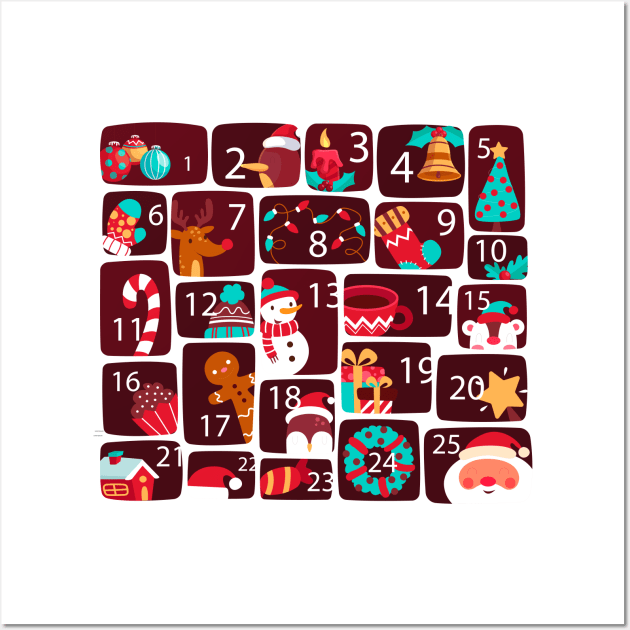 Advent Calendar Wall Art by Mako Design 